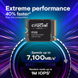 Yepyeni Crucial Micron 2 TB SSD NVMe M.2 Dahili Oyun SSD'si, 7100 MB/s'ye Kadar Hızlı Oyun Konsolları için Katı Hal Sürücüsü - Product Image 2