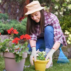 GLOVEMAN Gants de jardin pour femmes Rose Rose Vert Aqua Gants de travail enduits de mousse de <span class=keywords><strong>latex</strong></span> - Product Image 4