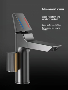 Hiện Đại Duy nhất-lỗ gắn boong núi phòng tắm bồn rửa vòi chải gốm van lõi đồng hồ đo chậu rửa <span class=keywords><strong>Mixer</strong></span> lỗ duy nhất vòi nước - Product Image 3