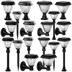 ไฟสวนพลังงานแสงอาทิตย์ 30W LED สำหรับติดผนังหรือเสียบดิน ใช้ภายนอกอาคาร แสงสีขาวกลางวัน IP67 กันน้ำ พร้อมเซ็นเซอร์ตรวจจับแสง - Product Image 1