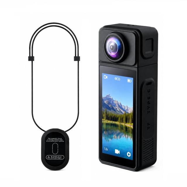 New Arrival 1080P Wearable Body Camera with Magnetic Lanyard Rotatable Lens WiFi Mini Vlog Action Cam EIS Video Recorder