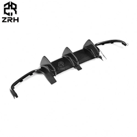 Diffuseur de pare-chocs arrière en fibre de carbone pour Mercedes Benz Classe C W204 2008-2011 Diffuseur arrière