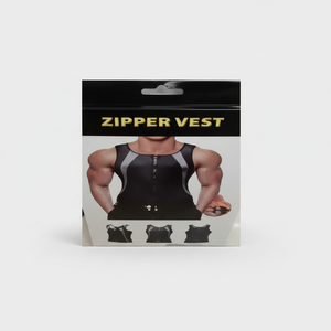 Gilet à fermeture éclair pour hommes avec panneaux amovibles Gilet de fitness et d'entraînement - Product Image 1