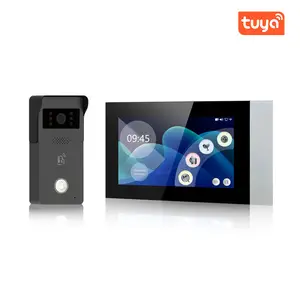 Trudian 7 pouces résolution 1080p faible quantité minimale de commande Tuya App télécommande 2.4G Wifi connecté anneau vidéo sonnette avec carte IC