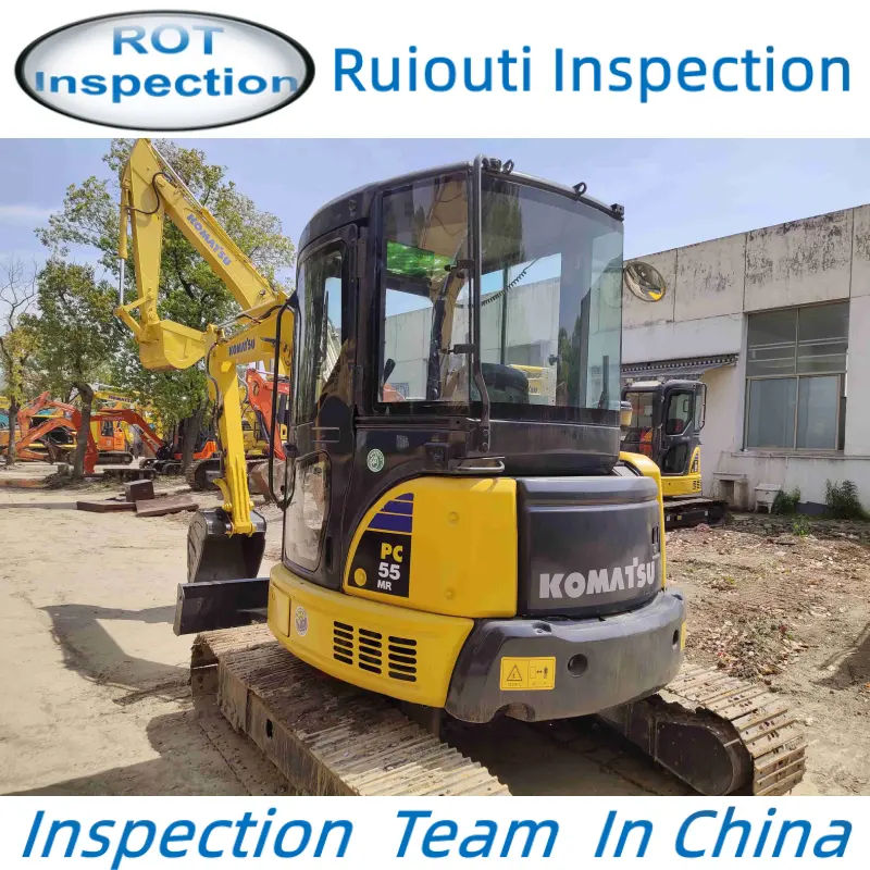 Achine-Inspección en hanghai Hefei/Rane para excavadora usada, servicio de inspección de calidad