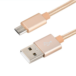 <b>Micro</b> <b>Usb</b> Data <b>Cable</b> 1m Nylon Braided Fast Charging For Android Aluminum Alloy - Product Image 1