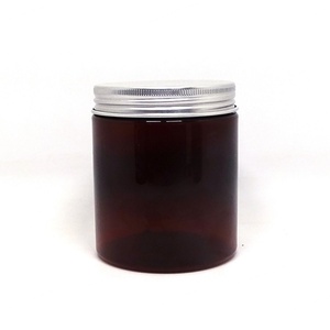 100ml 200ml Clear White Black Amber Wide Mouth Cosmetic Containers Plastic Pet <b>Jar</b> Bronze Aluminum Lid Skin Care Loose Powder - Product Image 4