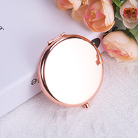 Mini miroir de courtoisie personnalisé avec 1 logo gratuit cadeau de mariage pliable souvenir d'invité de mariage