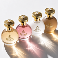 Nouveauté - Flacon de parfum de luxe 50 ml - Flacon de parfum en verre personnalisé - Rond - 100 ml - Transparent - Flacon de parfum 30 ml avec emballage