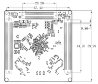 Module embarqué SOM IDO-SOM3908 Rockchip RK3399, processeur 64 bits six cœurs, 4 Go DDR4, 32 Go EMMC, système Android 7.1 LINUX