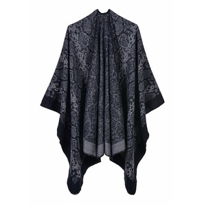 Hot Sell Fashion <strong>Women</strong> New Design Shawl <strong>Cape</strong> Winter Poncho <strong>Coats</strong> Wholesale - Product Image 3