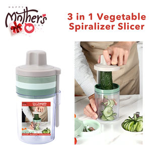 ของขวัญวันแม่ เครื่องหั่นผักอเนกประสงค์แบบพกพา พร้อมใบมีดสแตนเลสและภาชนะ - ใช้งานง่าย - Product Image 1