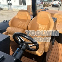 Yacht de sport de luxe de conception italienne de 10,6 m, bateau pneumatique RIB à grande vitesse, coque en V profond, capacité de 25 personnes pour la croisière et la plongée