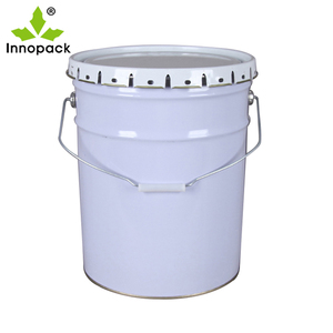 Cubo Metálico <span class=keywords><strong>de</strong></span> 5 Galones (20L) <span class=keywords><strong>de</strong></span> Acero Galvanizado para Pintura con Tapa <span class=keywords><strong>de</strong></span> Corona - Product Image 1