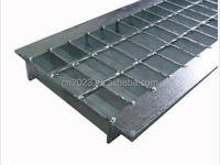 tranchée à haute charge de parcs Système de drainage de mur de toiture de passerelle durable Grille en acier galvanisée à chaud