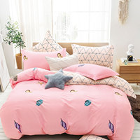 Ensemble de literie avec housse de couette et édredon pour chambre à coucher, taille Queen, imprimé monde marin personnalisé, pour enfants