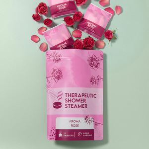 Neue Inhaltsstoffe AROMA ROSE Duft Organisches Ätherisches Öl Therapeutische Selbstpflege Duschbomben Tabletten - Product Image 1