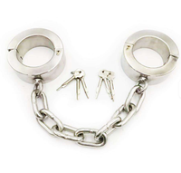 Grilletes de Acero Inoxidable Resistentes Emperor de 4cm y 6cm de Altura, Diversión y Castigo SM para Hombres y Mujeres