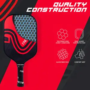 Finesun Various Good Quality Fiberglass Pickleball Paddle For Outdoor Sports Reasonable Price Pickleball Game Equipment