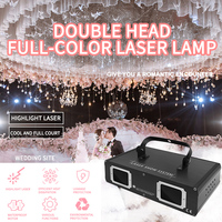 SC neuer Scan-Effekt Laser projektor Doppelkopf laser zeigen 2 Augen/Köpfe/Löcher/Tunnel/Linse RGB 3 in1 Vollfarb laser