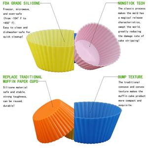 Factory <strong>Simple</strong> and Washible Silicone Cup Moulds Set for <strong>Cakes</strong> Baking Mold <strong>Design</strong> Set - Product Image 3