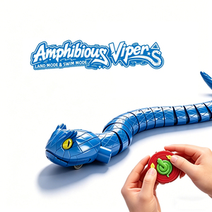 Bemay Toy Amphibious 2.4G Remote Control Snake Toy, 2-in-1 Land &amp; Water RC Viper with Detachable Segmented Body - Product Image 1