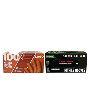 Auto Industriële Zwarte Nitril Vinyl Mengen Garage Duty Auto Reparatie Gebruik Single Layer 8 Mil Zwart Oranje Mechanische Handschoenen - Product Image 3