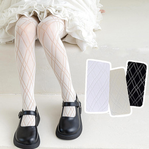 Collants en <span class=keywords><strong>maille</strong></span> respirants pour filles, collants d'été fins, leggings de danse anti-boulochage, bas <span class=keywords><strong>tricot</strong></span>és pour tout-petits - Product Image 2