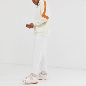 de <span class=keywords><strong>hombre</strong></span> de gran tamaño con capucha sudaderas con neón y cinta reflectante de sudaderas con capucha de lana - Product Image 4