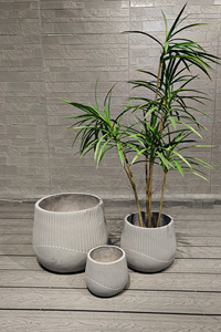 Lot de pots de fleurs en fibre de verre durables et légers de 10 pouces pour bonsaï, écologiques, capacité 20L, pour orchidées et jardinage au sol - Product Image 6