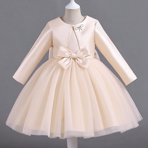Grande <span class=keywords><strong>Robe</strong></span> <span class=keywords><strong>Tutu</strong></span> d'Été pour Fille, Bébé et Enfant, Idéale pour Fête d'Anniversaire, Baptême ou Cérémonie, Style Princesse Mignonne avec Grand Nœud - Product Image 4