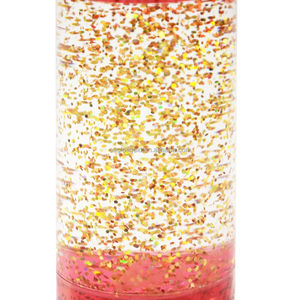 Pengatur waktu cair tabung Glitter akrilik dengan lampu LED MOQ kecil pabrik grosir jam pasir Aqua - Product Image 6