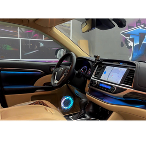 Kit d'éclairage d'ambiance intérieur personnalisé pour Toyota Highlander 2015-2021, lampe d'ambiance LED pour tableau de bord et portières, fabrication d'usine - Product Image 2