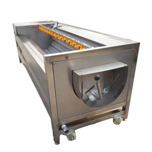 Machine industrielle de lavage et de pelage à brosses en acier inoxydable 304 pour carottes, fruits, oranges, pommes de terre, gingembre, manioc - Product Image 3