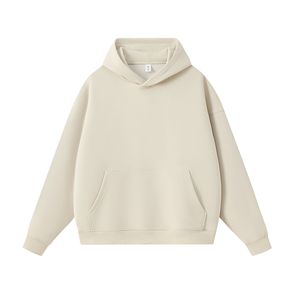 C-House Men's Hooded <b>Sweatshirt</b> 400G Thickening Solid Color With Pocket Anti-Pilling Loose Fit Autumn Winter Wear Heavyweight - Product Image 1