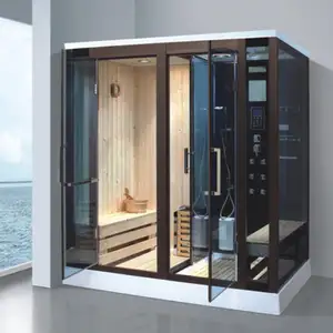 Sıcak lüks ev buhar sauna odası banyo