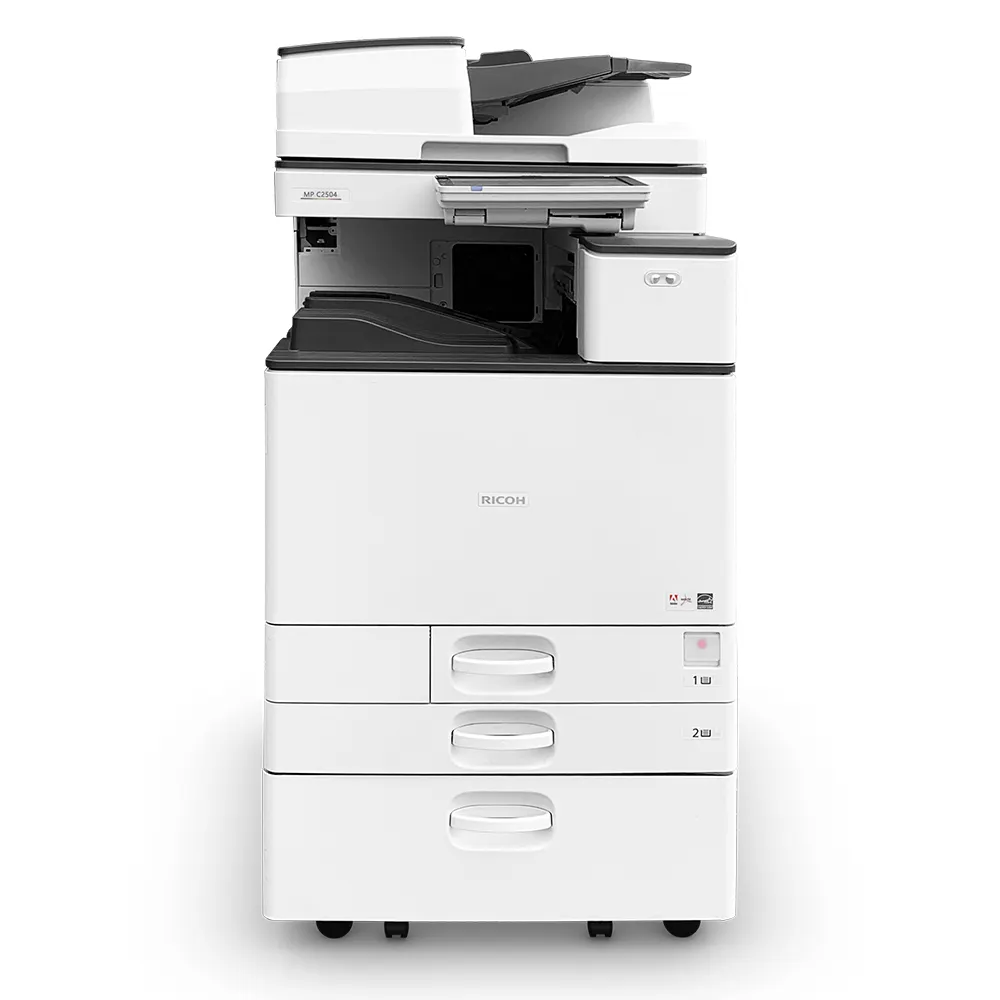 Multifunctionele De Ricoh Mp C2504 Kleuren Multifunctionele Laserprinter Zorgt Voor Snellere Fotocopiadora Gebruikte Kantoorkopieerapparaten