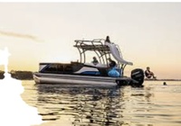 Bateau ponton double pont de 9 m (30 pi) avec toboggan pour fêtes et barbecues, à vendre