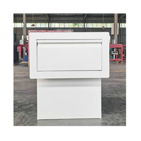 Vente en gros Boîte aux lettres montable sur clôture Boîte aux lettres en acier galvanisé Boîte postale pour livraison de colis en plein air Boîte à colis