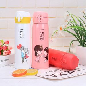 Vaso de Agua de Doble Pared de Vidrio Creativo y Colorido, Linda Botella de Plástico de 400 ml, Aislamiento Térmico Ecológico para Amantes del Camping - Product Image 3