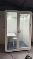 Pod de bureau moderne pour intérieur, pod de bureau à domicile personnalisé, espace de travail acoustique préfabriqué prêt à l'emploi, pour réunions, bureaux, bâtiments, hôpitaux
