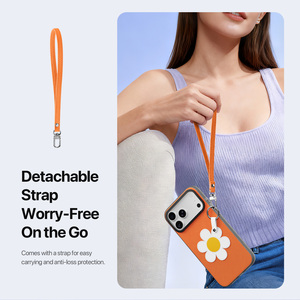 เคสโทรศัพท์แบบสายคล้องคอ เหมาะสำหรับรุ่น 17/18/Pro/ProMax พร้อมห่วงและสายคล้อง สไตล์น่ารักสดใสสำหรับสาวๆ ปกป้องได้รอบด้าน - Product Image 1
