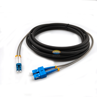 Kabel Patch Fiber Single Mode Berpelindung LC ke LC ke SC |   Kabel Duplex Outdoor Indoor 9/125 3/4.8/7mm untuk Jaringan & Stasiun Basis