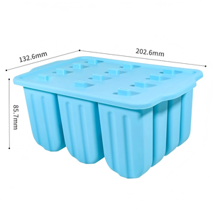 Offre Spéciale écologique bricolage fruits glace Popsicle plateau 6 cavités spirale yaourt barre moule réutilisable durable de qualité alimentaire Cube glace - Product Image 5