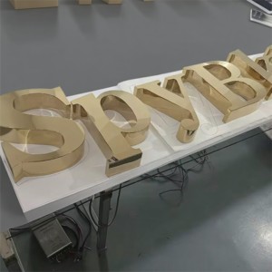 <span class=keywords><strong>Lettres</strong></span> 3D en acier inoxydable brillant personnalisées, symboles non lumineux en acier inoxydable pour bureau, entreprise, hôpital - Vente chaude - Product Image 6
