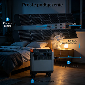 5000W 5300Wh Portable Power Station 230V EU Campingplatz No Power Off Grid <b>Solar</b> Charger - Product Image 5