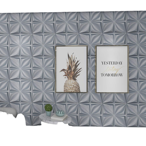 Mural de Pared 3D Geométrico Moderno, Panel Autoadhesivo de PVC Clásico, Decoración para Hogar y Bar, Adhesivos de Pared Elegantes e Impermeables, 1 Año - Product Image 1