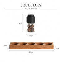 Maywaysky Pot en verre hermétique anti-odeur pour Cannabx 100ml/150ml