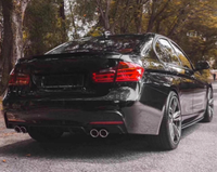 Difusor de Parachoques Trasero para BMW Serie 3 F30 con Luces LED para BMW Serie 3 F30 330i 2012-2019, Material ABS, Accesorios para Automóviles