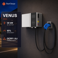 Chargeur de flotte de véhicules électriques StarCharge Venus 30 kW DC CCS2 100 A avec câble de 5 m OCPP 1.6J pour stations de recharge de flottes commerciales